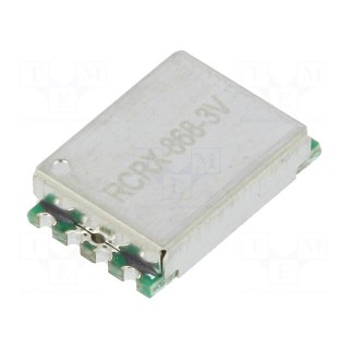 Module: RF | AM receiver | ASK,OOK | 868.35MHz | -109dBm | 3÷3.6VDC | SMD