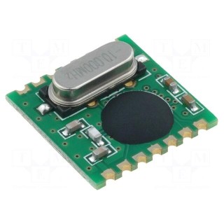 Module: RF | FM receiver | FSK | 868MHz | SPI | -109dBm | 2.2÷5.4VDC | SMD