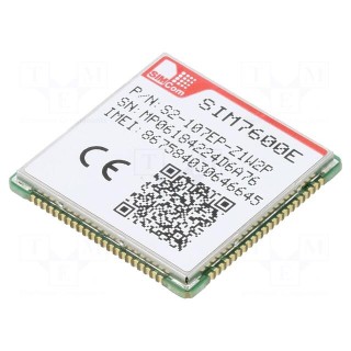 Module: LTE | Down: 10Mbps | Up: 5Mbps | SMD | 30x30x2.9mm