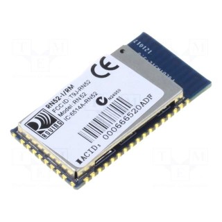 Module: Bluetooth | GPIO,SPI,UART,USB | SMD | Dim: 26x13.5x2.7mm | 3.0
