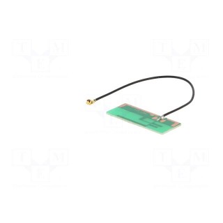 Antenna | WiFi | 2dBi | linear | for ribbon cable | 50Ω | 36x14x1mm