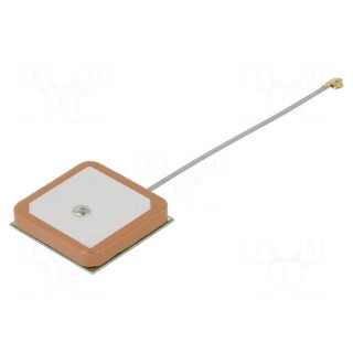 Antenna | GNSS,GPS | 2dBi | RHCP | for building in | 25x25mm | -40÷85°C