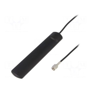 Antenna | GSM | 0dBi | L: 116mm | Len: 2.5m | male,SMA | Colour: black