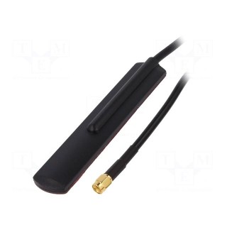 Antenna | GSM | 2dBi | linear | for ribbon cable | 50Ω | 115x22x8mm | RG58