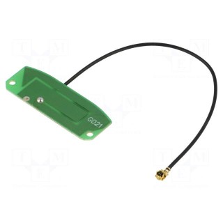 Antenna | GSM | 2dBi | linear | for ribbon cable | 50Ω | 36x13.2x0.8mm