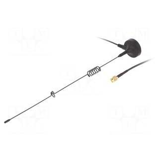 Antenna | GSM | 5dBi | vertical | Mounting: magnet | 50Ω | male,SMA