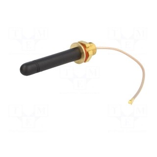 Antenna | RF | 2dBi | linear | Mounting: screw type | 50Ω | Ø: 15.5mm