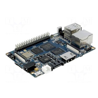 Single-board computer | ARM A83T Octa-Core | 92x60mm | 5VDC | LPDDR3
