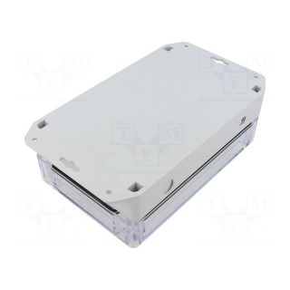 Enclosure: for computer | light grey | X: 121.5mm | Y: 180.1mm | Z: 60mm