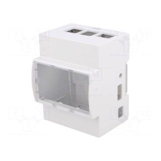 Enclosure: for computer | ODROID C1+ | ABS | grey | X: 71.3mm | Y: 90.5mm