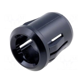 LED holder | 10mm | plastic | convex