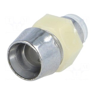 LED holder | 5mm | chromium | ABS | concave | L2: 10mm