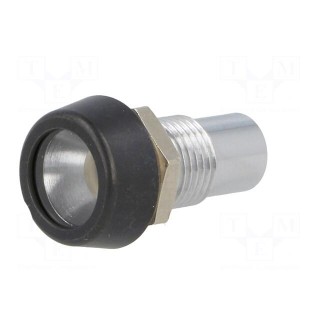 LED holder | 5mm | metal | convex | IP67