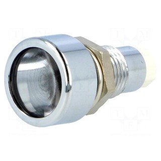 LED holder | 5mm | metal | convex | IP67