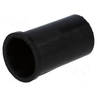 LED holder | 5mm | one-piece | black | UL94V-2 | L: 11.4mm