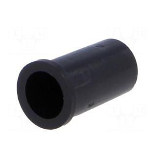 LED holder | 5mm | one-piece | black | UL94V-2 | L: 11.4mm