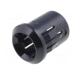 LED holder | 8mm | plastic | convex