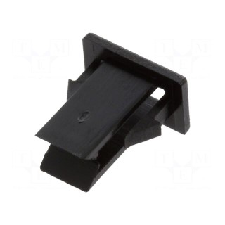 LED holder | one-piece | black | UL94V-2 | L: 8.4mm | Mat: polyamide