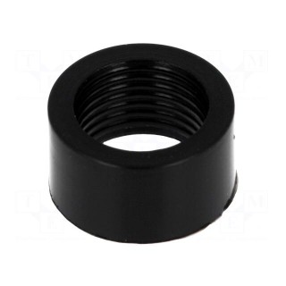 Nut | 5mm | black | UL94V-2 | L: 5mm | Mat: polyamide | FIX-LED5-5