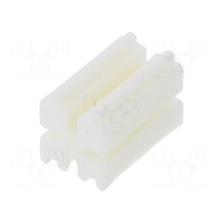 Spacer sleeve | LED | ØLED: 3mm | L: 8mm | natural | UL94V-0 | W: 5mm