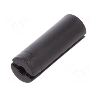 Spacer sleeve | LED | ØLED: 5mm | L: 17mm | black | UL94V-2