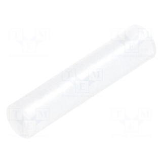 Spacer sleeve | LED | Øout: 4mm | ØLED: 3mm | L: 18mm | natural | UL94V-2