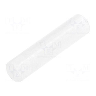 Spacer sleeve | LED | Øout: 4mm | ØLED: 3mm | L: 19mm | natural | UL94V-2