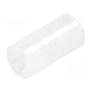 Spacer sleeve | LED | Øout: 4mm | ØLED: 3mm | L: 8mm | natural | UL94V-2