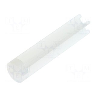 Spacer sleeve | LED | Øout: 6mm | ØLED: 5mm | L: 25.4mm | natural | UL94V-2