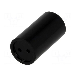 Spacer sleeve | LED | Øout: 7.5mm | ØLED: 5mm | L: 12mm | black