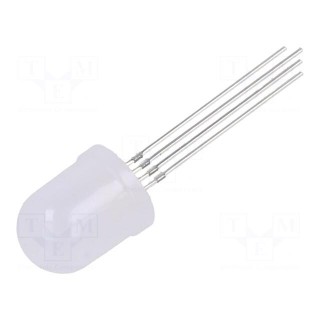 LED | 10mm | blue,green,yellow | 180° | Front: convex | No.of term: 4