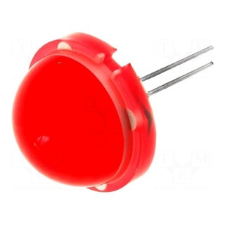 LED | 20mm | red | 4÷13mcd | 120° | No.of term: 2 | 20mA | Front: convex