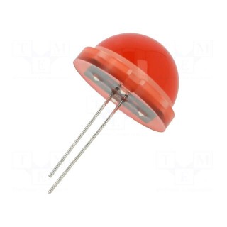 LED | 20mm | red | 500÷900mcd | 120° | Front: convex | 5.85÷7.5V