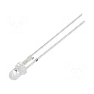 LED | 3mm | red | 14400÷18000mcd | 30° | Front: convex | 2.3÷2.6V