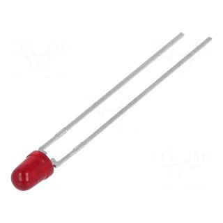LED | 3mm | red | 2.1mcd | 60° | Front: convex | 5V | No.of term: 2