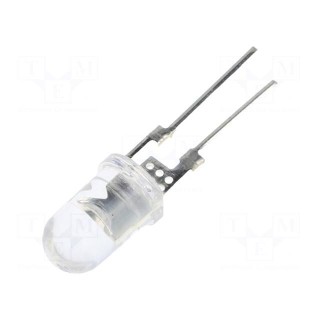 LED | 5mm | blue | 14400÷18000mcd | 40° | Front: convex | 3.3÷3.8V