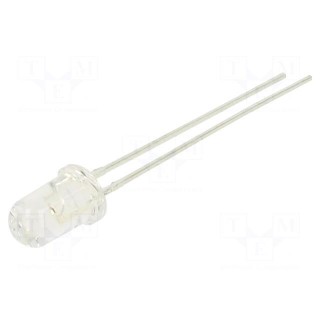 LED | 5mm | red | 1000mcd | 45° | Front: convex | 1.6÷2.4V | No.of term: 2