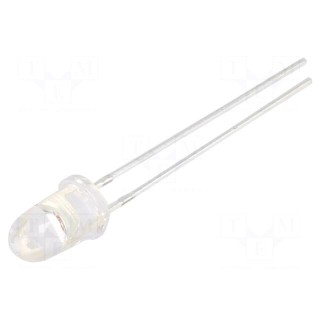 LED | 5mm | red | 15° | Front: convex | 2.1÷2.6V | No.of term: 2 | -30÷85°C