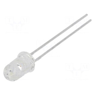 LED | 5mm | red | 600mcd | 20° | Front: convex | 2÷2.5V | No.of term: 2