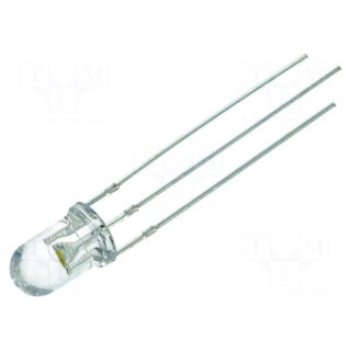 LED | 5mm | red/warm white | 30° | Front: convex | 1.8÷2.6/2.8÷3.6V