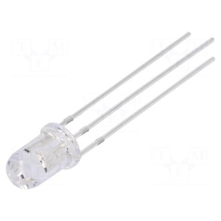 LED | 5mm | red/yellow | 30° | Front: convex | 5V | No.of term: 3 | -30÷85°C