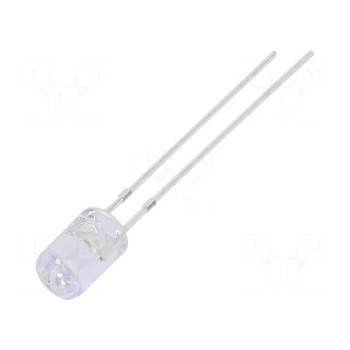 LED | 5mm | white cold | 1120÷1560mcd | 100° | Front: flat | 12÷15V | 225mW
