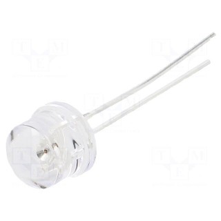 LED | 8mm | red | 1560÷2180mcd | 100° | Front: convex | 1.8÷2.6V