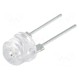 LED | 8mm | yellow | 140° | Front: convex | 5.7÷7.8V | No.of term: 2