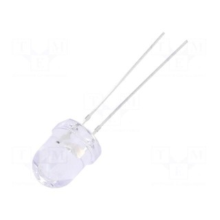 LED | 8mm | yellow | 2180÷3000mcd | 30° | Front: convex | Pitch: 2.54mm