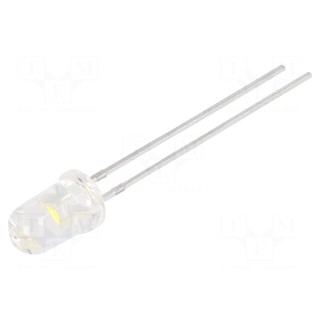 LED | green | 25000÷32000(typ)-50000mcd | 30° | Front: convex | 2.54mm