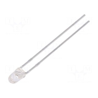 LED | 3mm | green | 150÷330mcd | 30° | Front: convex | No.of term: 2