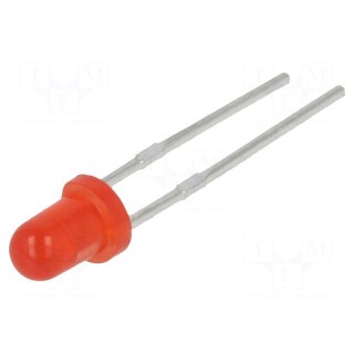 LED | 3mm | red | 30mcd | 60° | Front: convex | 2.1÷2.5V | No.of term: 2