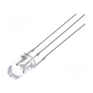 LED | 5mm | red/blue | 30° | Front: convex | 12÷15V | No.of term: 3 | round