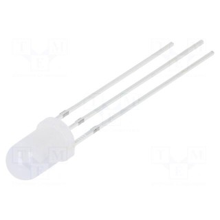 LED | 5mm | red/blue | 30° | Front: convex | 3÷15V | No.of term: 3 | round